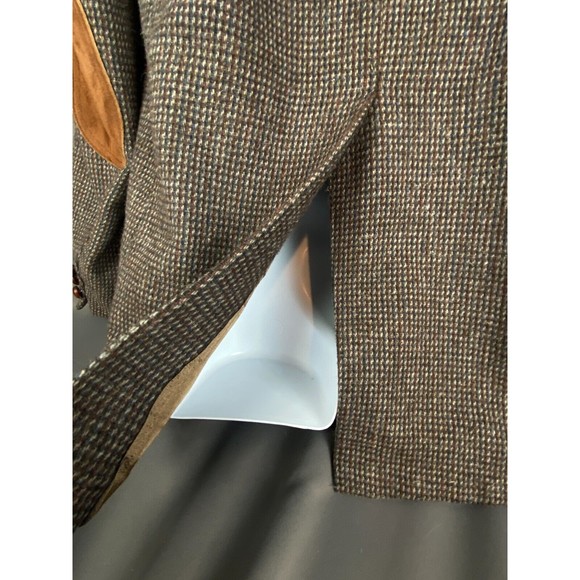 Levis Vintage Western Wear Tweed Wool Elbow Patch Jacket Sports Coat Sz 40R - Picture 6 of 16